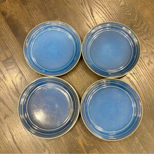 Lynn’s Stoneware Blue Dinner Plates- Set of 4